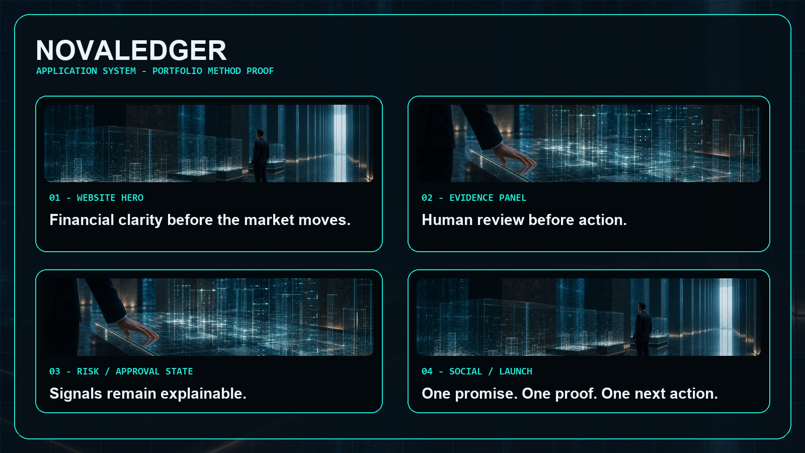 NOVALEDGER application board