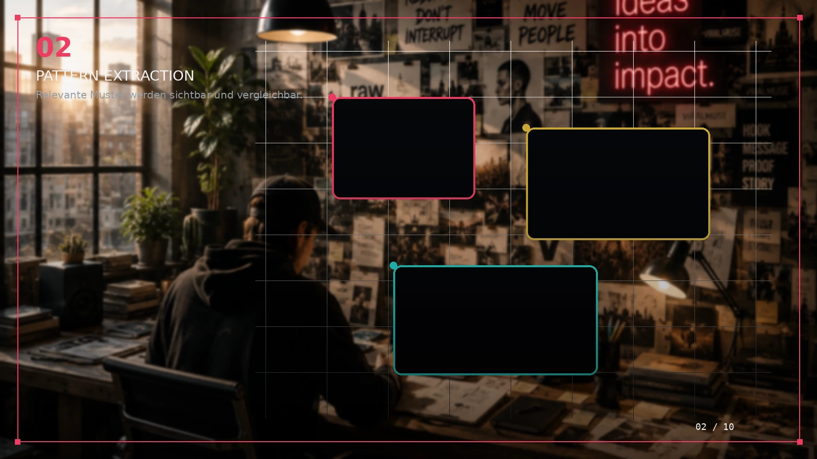 SIGNAL TO SYSTEM scene 2: Pattern Extraction