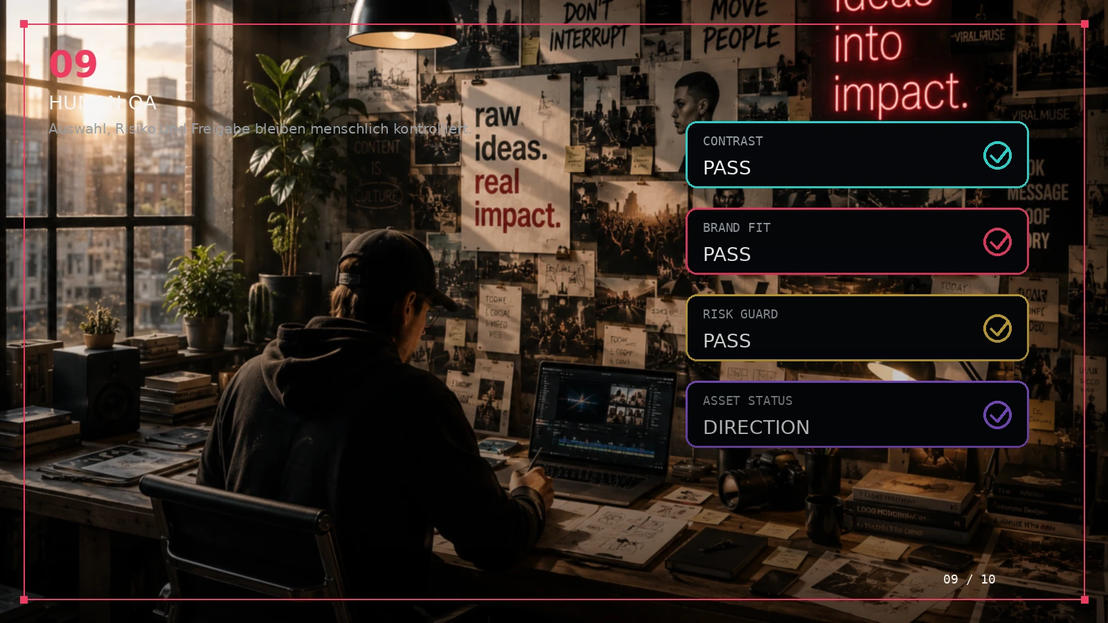 SIGNAL TO SYSTEM scene 9: Human QA
